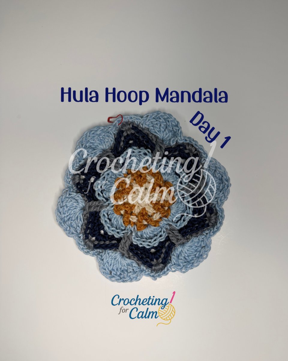 Trusting the Process ✨ Day 1: Hula Hoop Crocheted Mandala