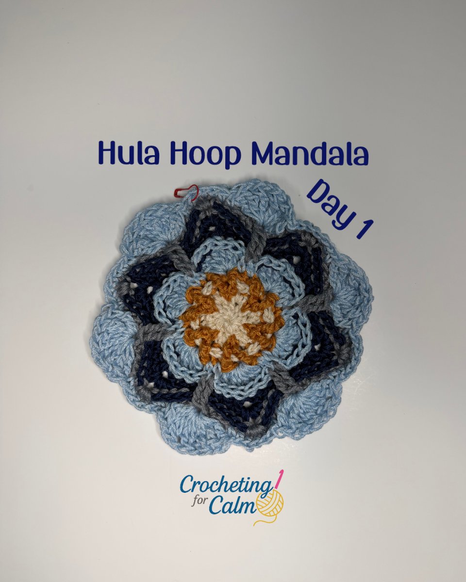Trusting the Process ✨ Day 1: Hula Hoop Crocheted Mandala