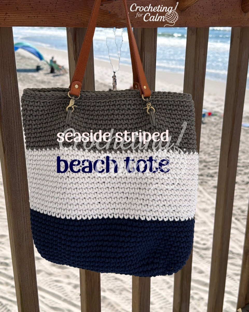 Seaside Stripe Beach Bag Tote 🌊☀️