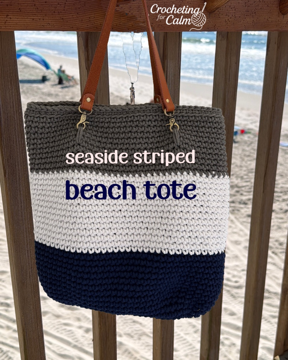 Seaside Stripe Beach Bag Tote 🌊☀️