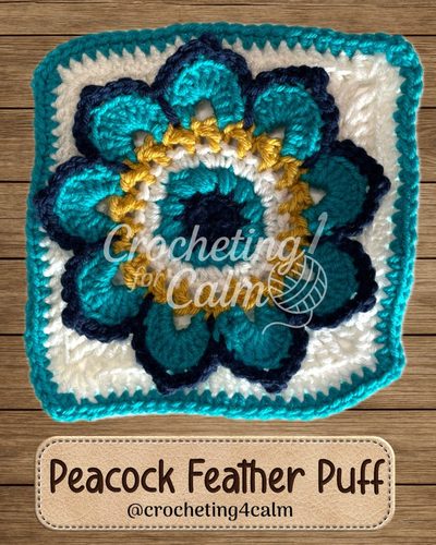 🦚 Peacock Feather Puff