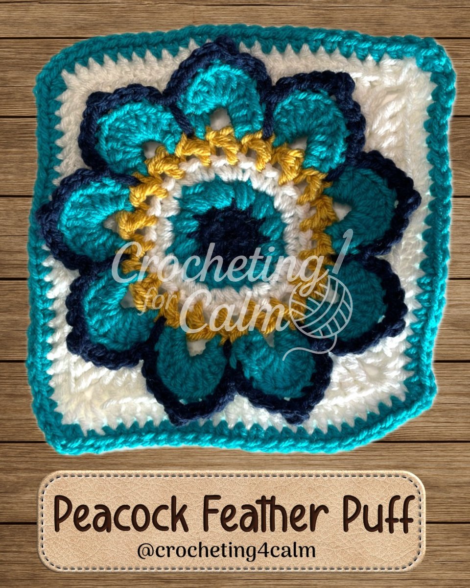 🦚 Peacock Feather Puff