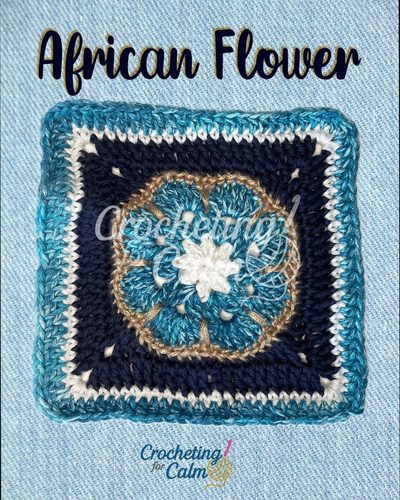 African Flower with Metallic Details