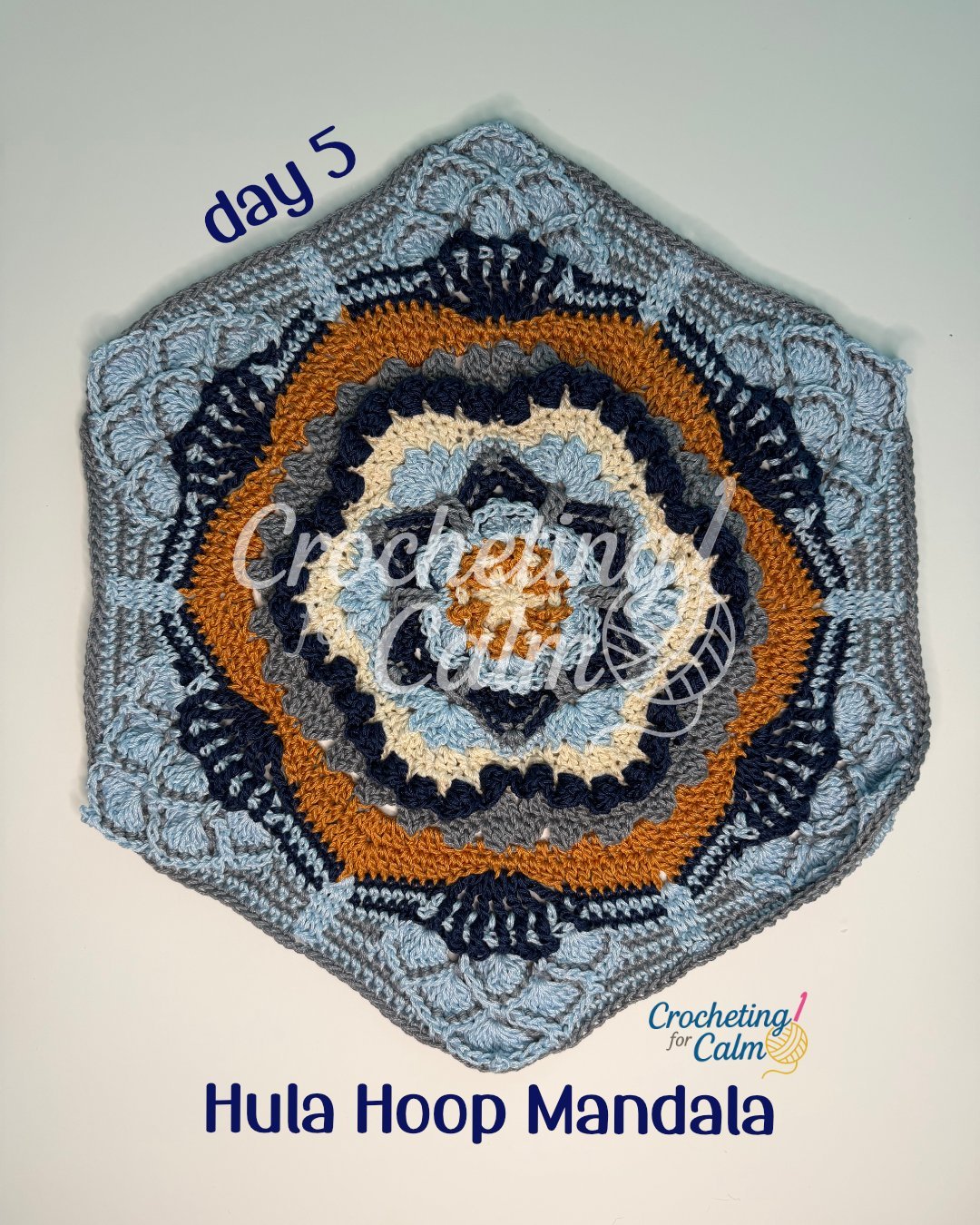 Day 5 Hula Hoop Crocheted Mandala