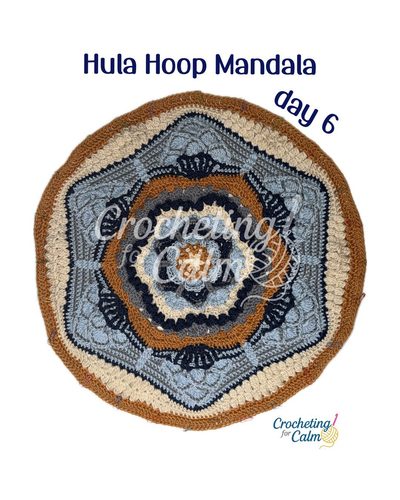 Day 6 Hula Hoop Crocheted Mandala