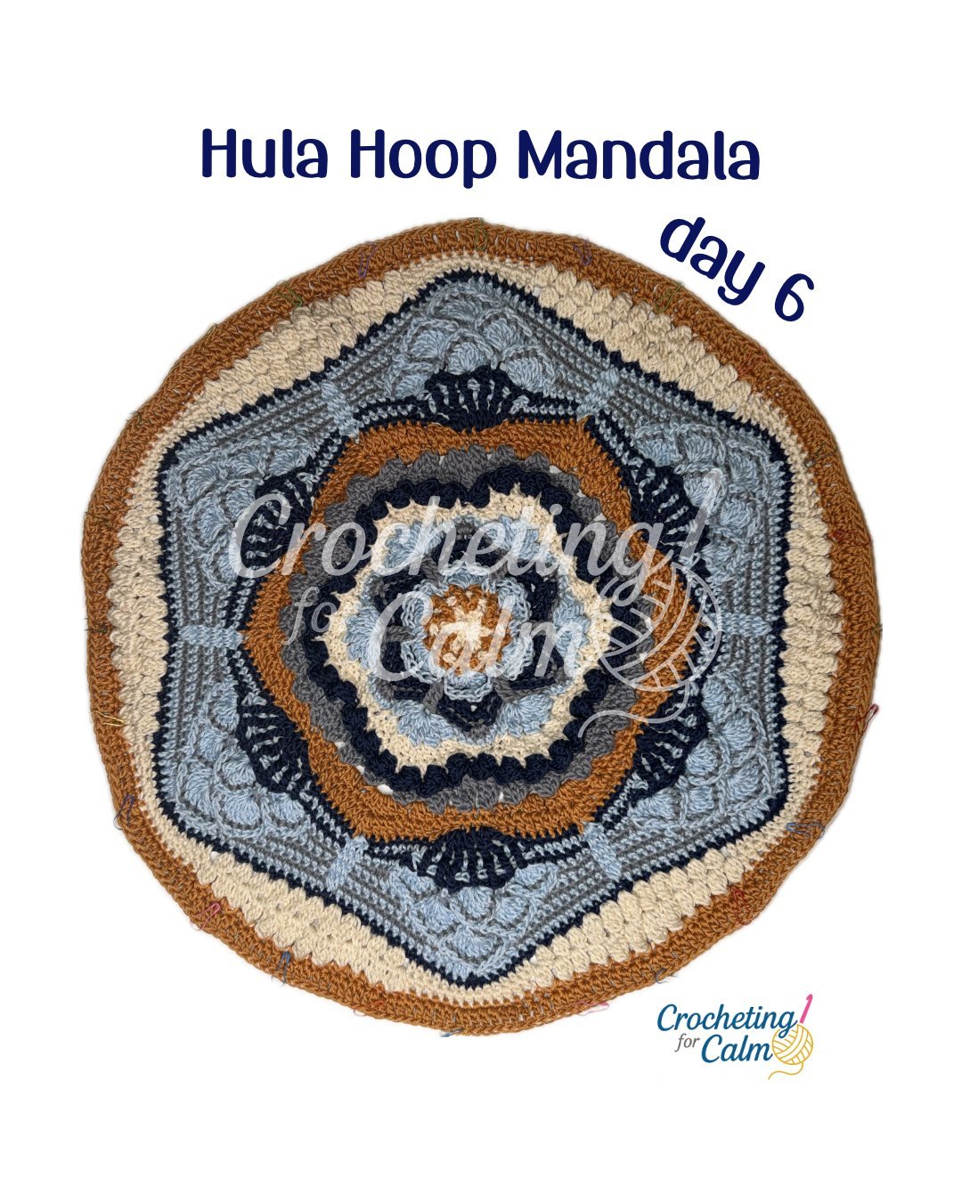 Day 6 Hula Hoop Crocheted Mandala