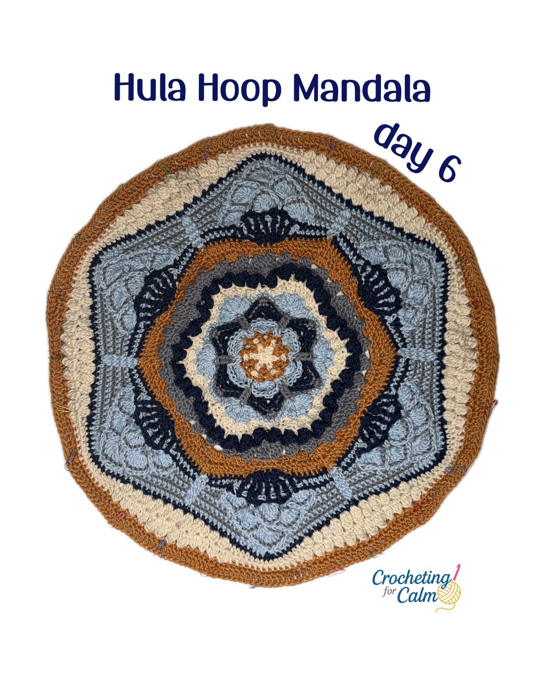 Day 6 Hula Hoop Crocheted Mandala