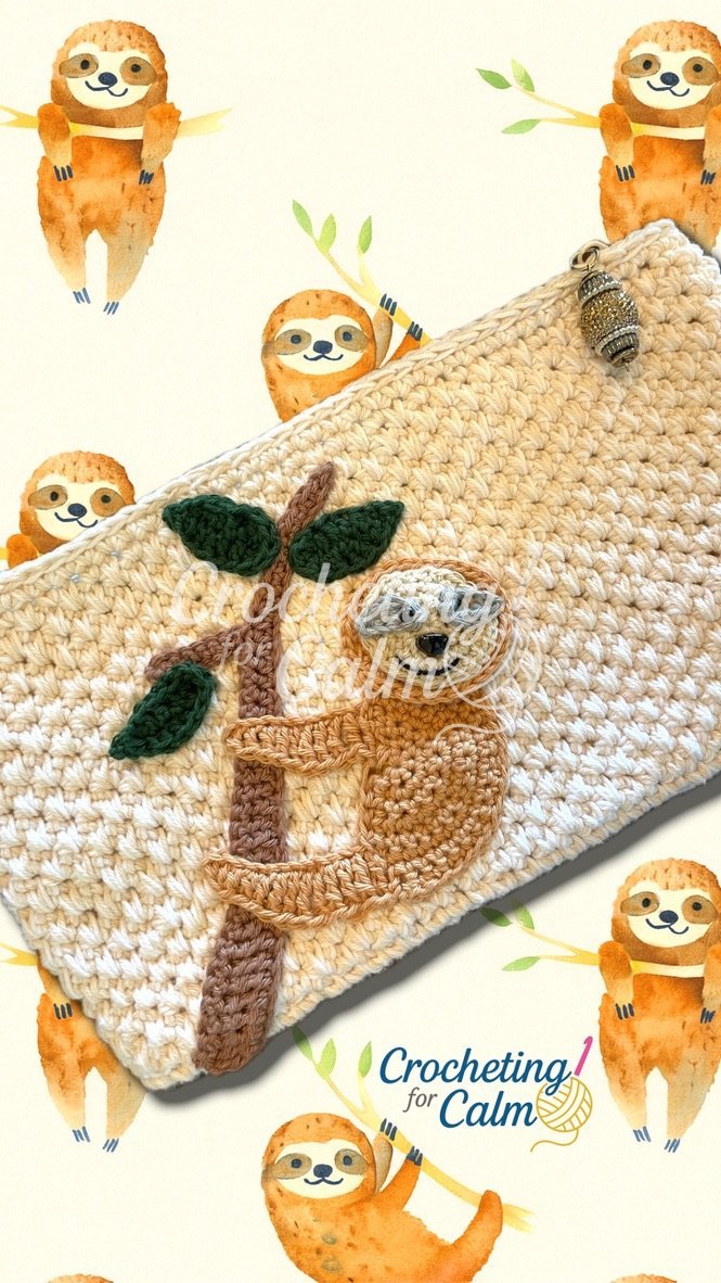 Sloth Zippered Bag