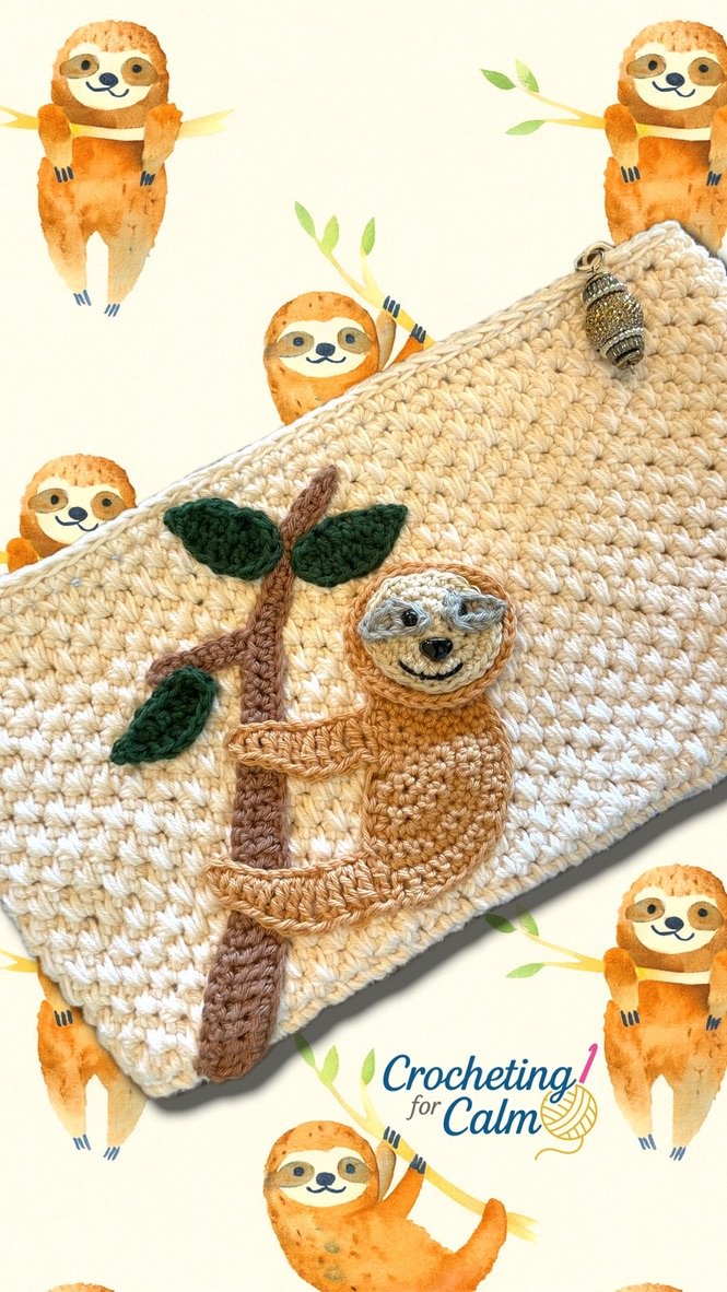 Sloth Zippered Bag