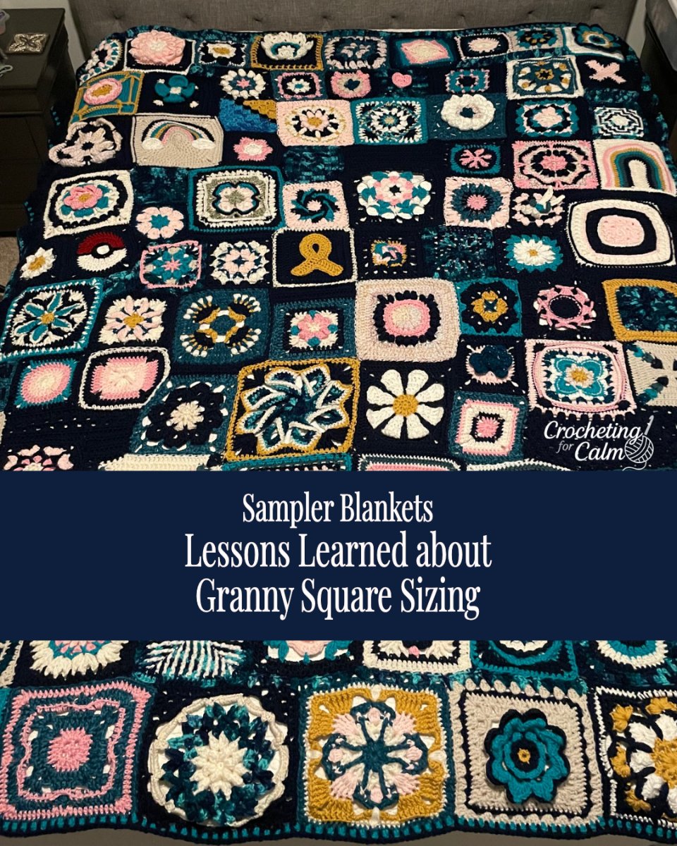 Granny Square Sampler Blanket: The Square Sizing Challenge