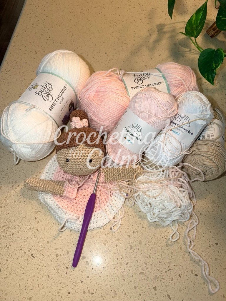 Ballerina Lovey Baby Blanket — crochet project