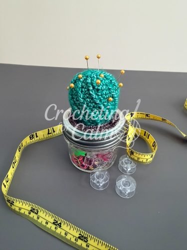Crochet Cactus Pincushion