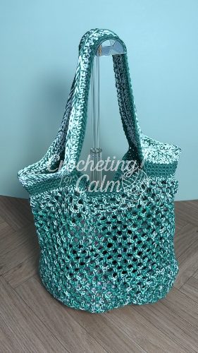 Mesh Market/Beach Bag in Eucalyptus