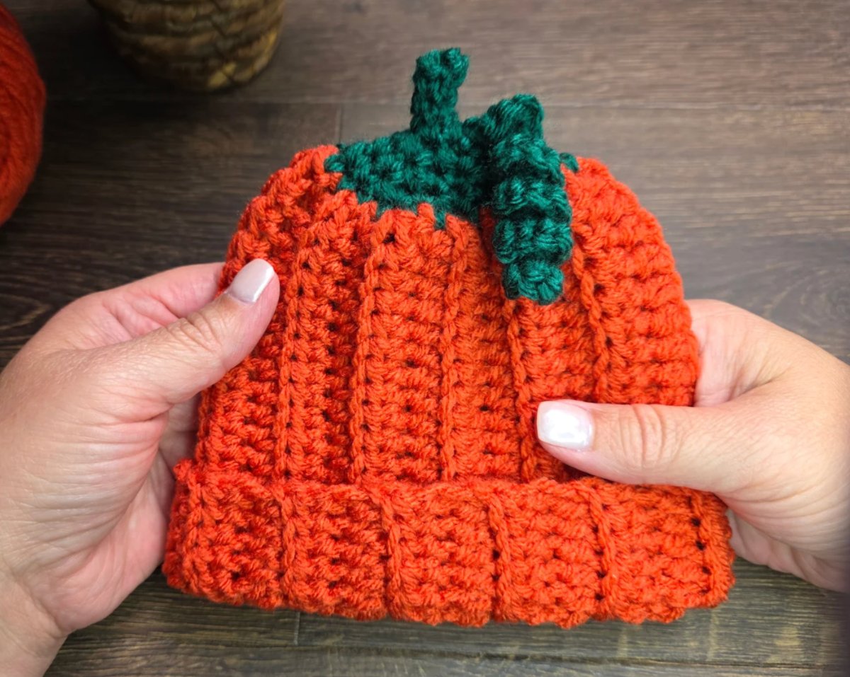 Pumpkin Beanie (Baby to Adult Sizes)