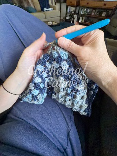 Directional Granny Crochet Cardigan