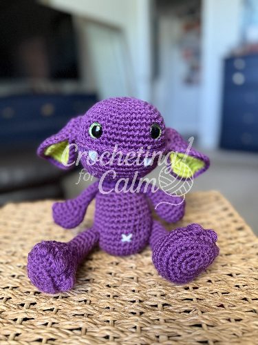 The Goblin Thing: Purple Amigurumi Goblin