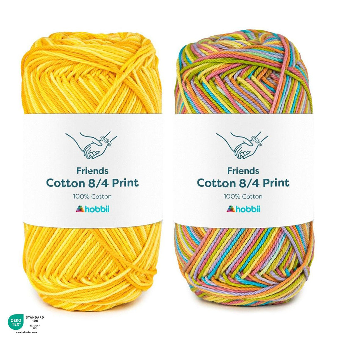Hobbii Friends Cotton 8/4 Printed Yarn